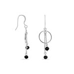 Boucles D'oreilles Pendantes Tamar Argent Blanc Pierre De Synthese - Pendantes Femme | Marc Orian