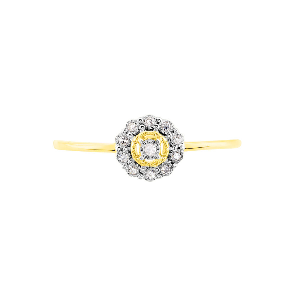 Bague Charletta Or Jaune Diamant - Bagues pierres précieuses Femme | Marc Orian