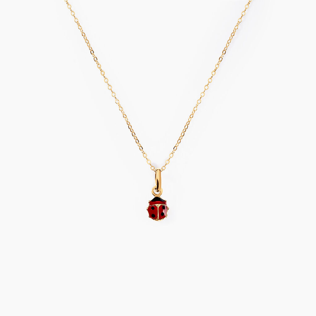 Collier Helidie Coccinelle Or Jaune - Colliers avec pierres Enfant | Marc Orian