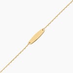 Bracelet Identit&eacute;e Gaspardine Argent Dor&eacute; A L'Or 750/1000 - Gourmettes Femme | Marc Orian
