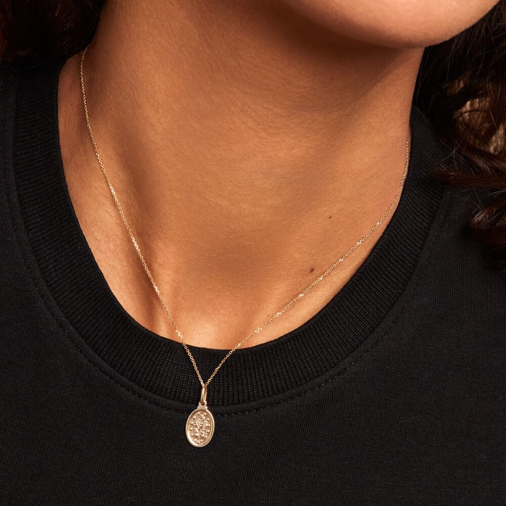 Pendentif Marie Or Jaune - Médailles et médaillons Famille | Marc Orian