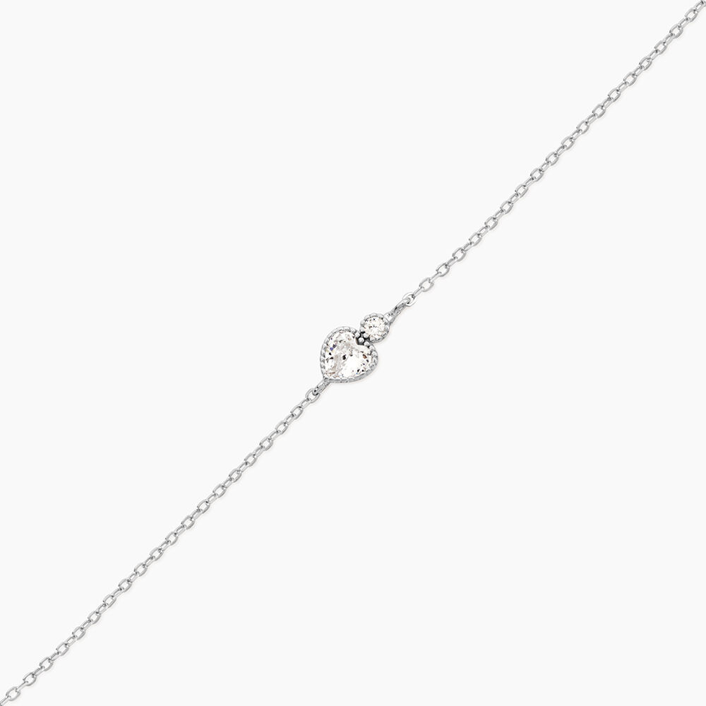 Bracelet Shannon Argent Blanc Oxyde De Zirconium - Bracelets fantaisie Femme | Marc Orian