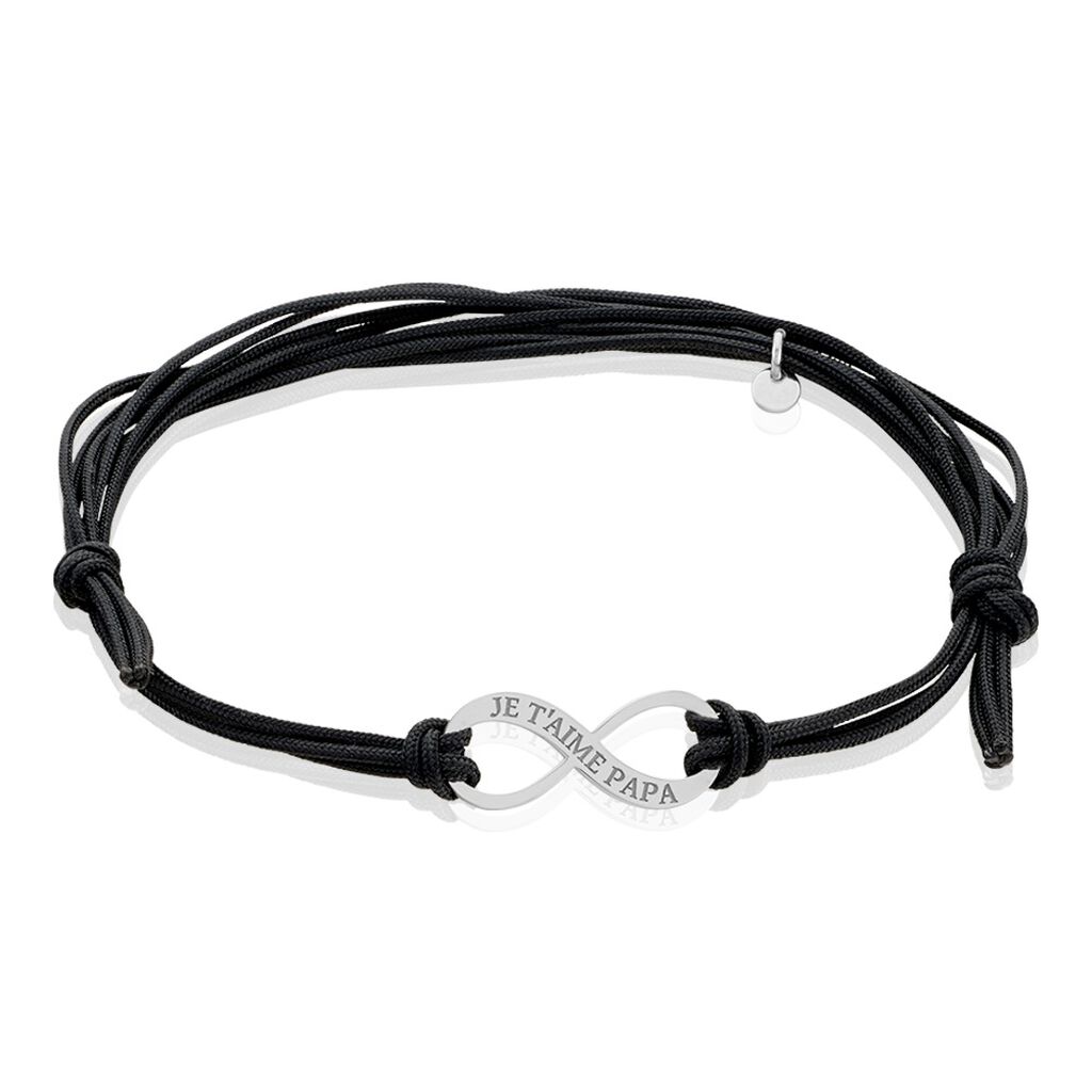 Bracelet Kwesi Argent Blanc - Bracelets cordons Homme | Marc Orian