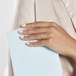 Alliance Perlee Ruban Plat Or Blanc - Alliances duo Unisex | Marc Orian