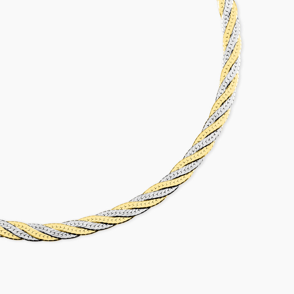 Collier Argent Bicolore Akio - Chaines Femme | Marc Orian
