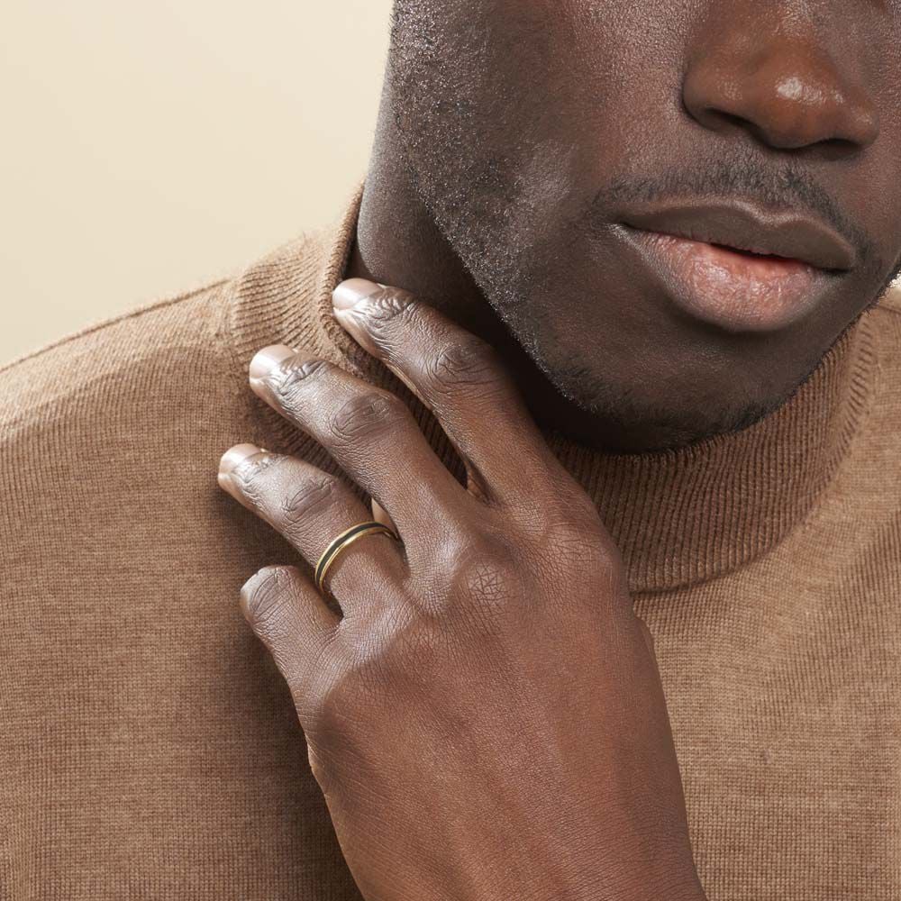 Alliance Camille Ruban Plat Or Jaune - Alliances duo Unisex | Marc Orian