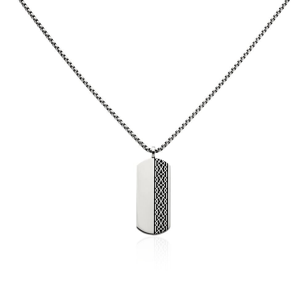 Collier Jelka Acier Blanc - Colliers Homme | Marc Orian