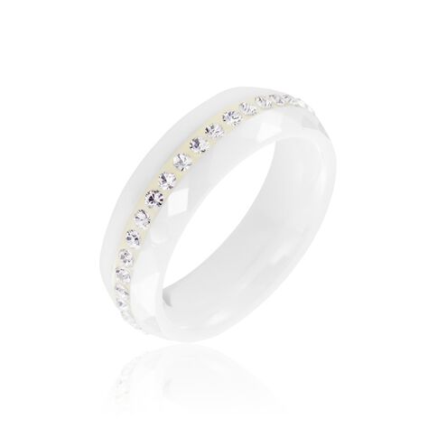 Bague Ceramik Design Ceramique Strass Et Céramique - Bagues avec pierre Femme | Marc Orian