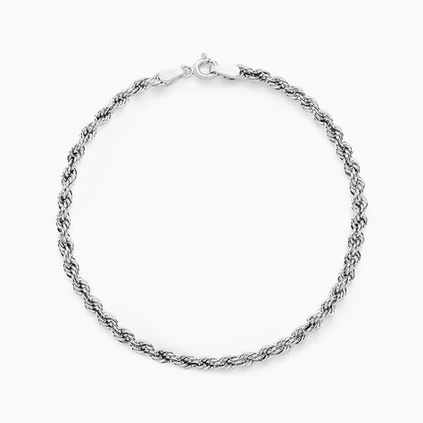 Bracelet Jerry Maille Corde Or Blanc - Bracelets mailles Femme | Marc Orian