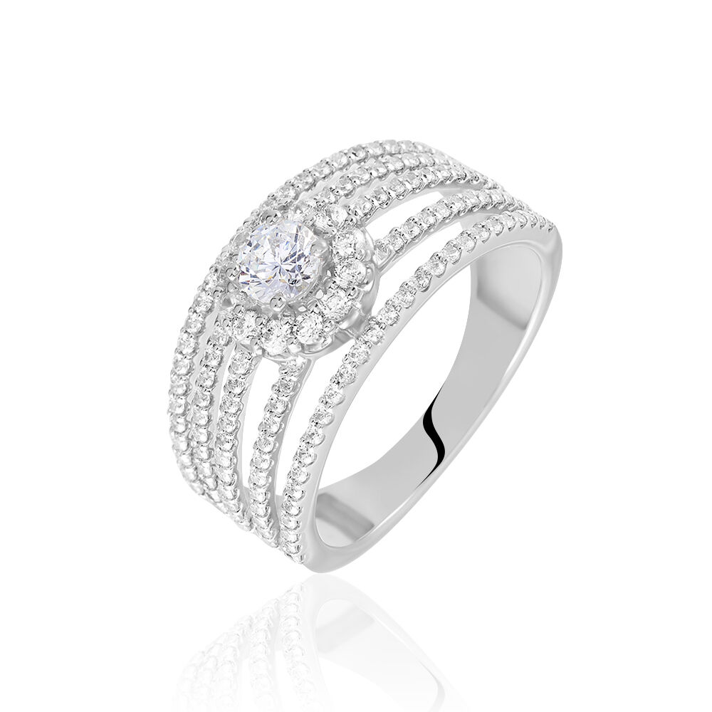 Bague Solitaire Iolente Argent Oxyde De Zirconium -  Femme | Marc Orian