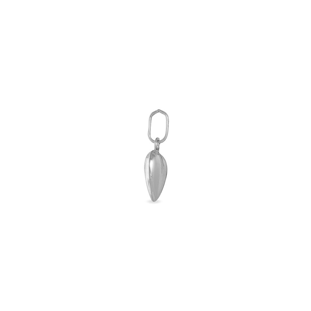 Pendentif Eudocie Coeur Lisse Or Blanc - Pendentifs Famille | Marc Orian