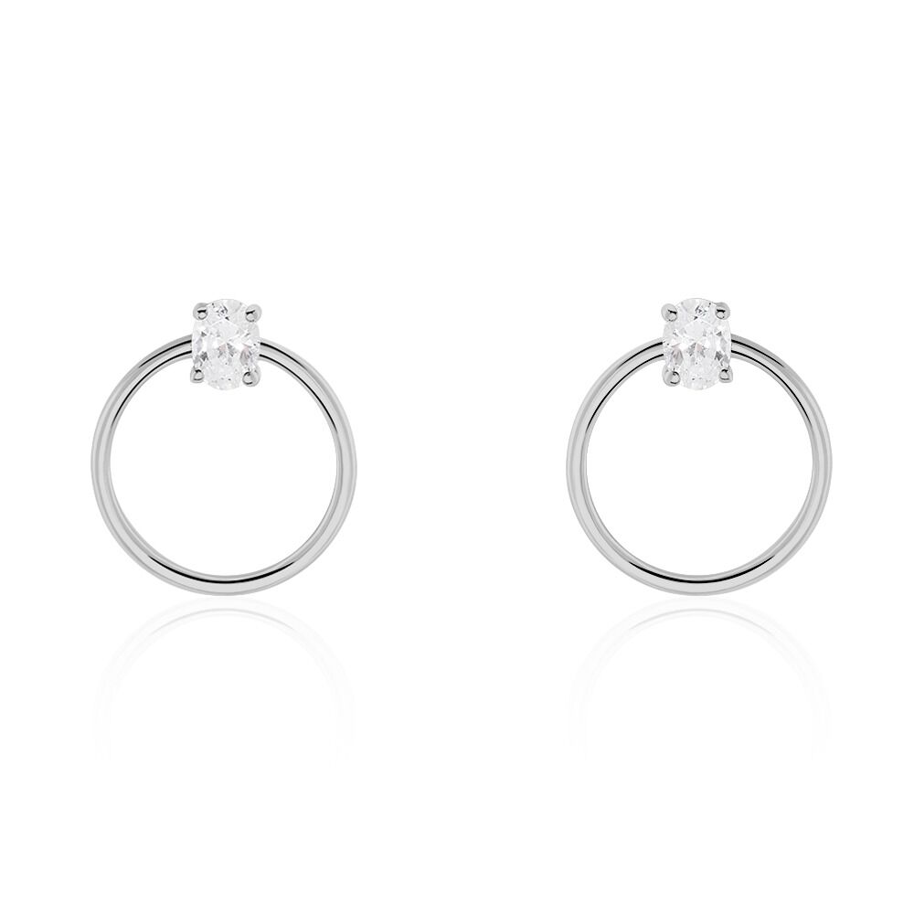 Cr&eacute;oles Kip Or Blanc Oxyde De Zirconium - Cr&eacute;oles Femme | Marc Orian