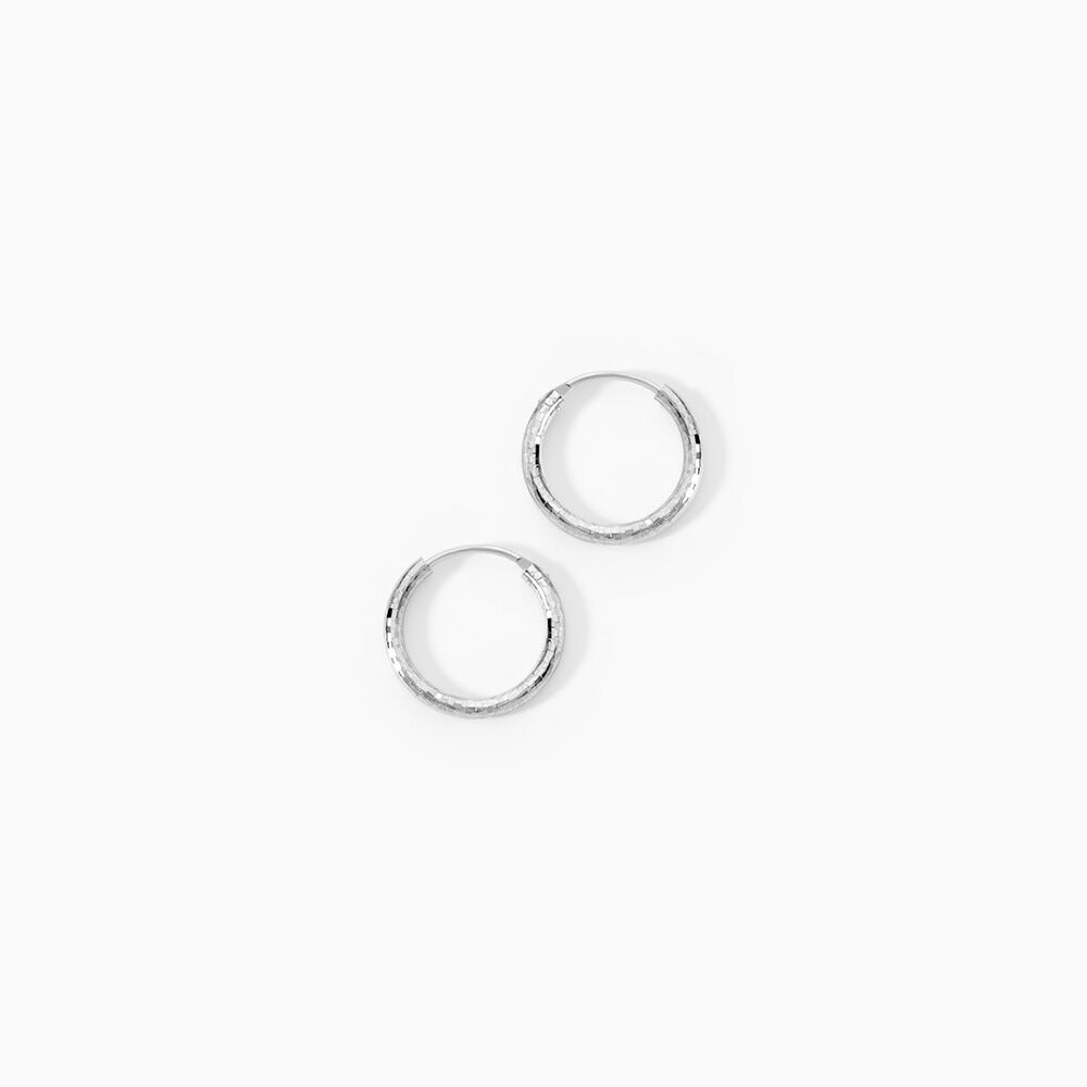 Cr&eacute;oles Argent Blanc Agathe - Cr&eacute;oles Femme | Marc Orian