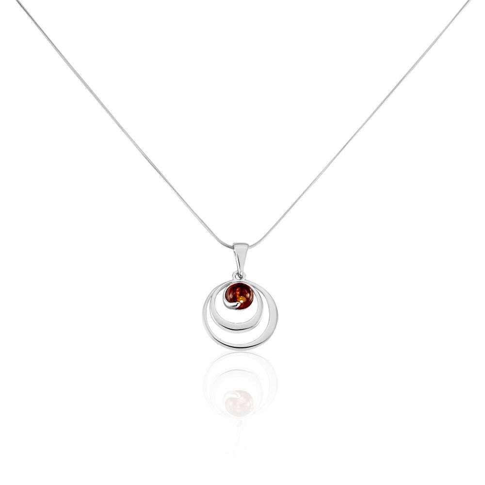 Collier Argent Blanc Alanna Ambre - Colliers avec pierres Femme | Marc Orian