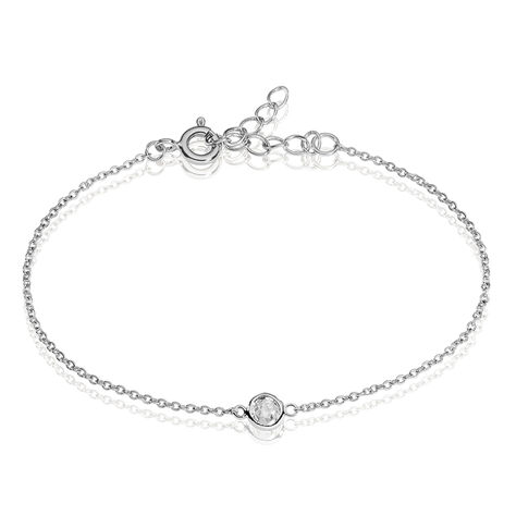 Bracelet Sylvette Argent Blanc Oxyde De Zirconium - Bracelets chaînes Femme | Marc Orian