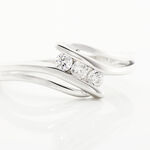 Bague Cascade Argent Blanc Oxyde De Zirconium - Bijoux fantaisie Femme | Marc Orian