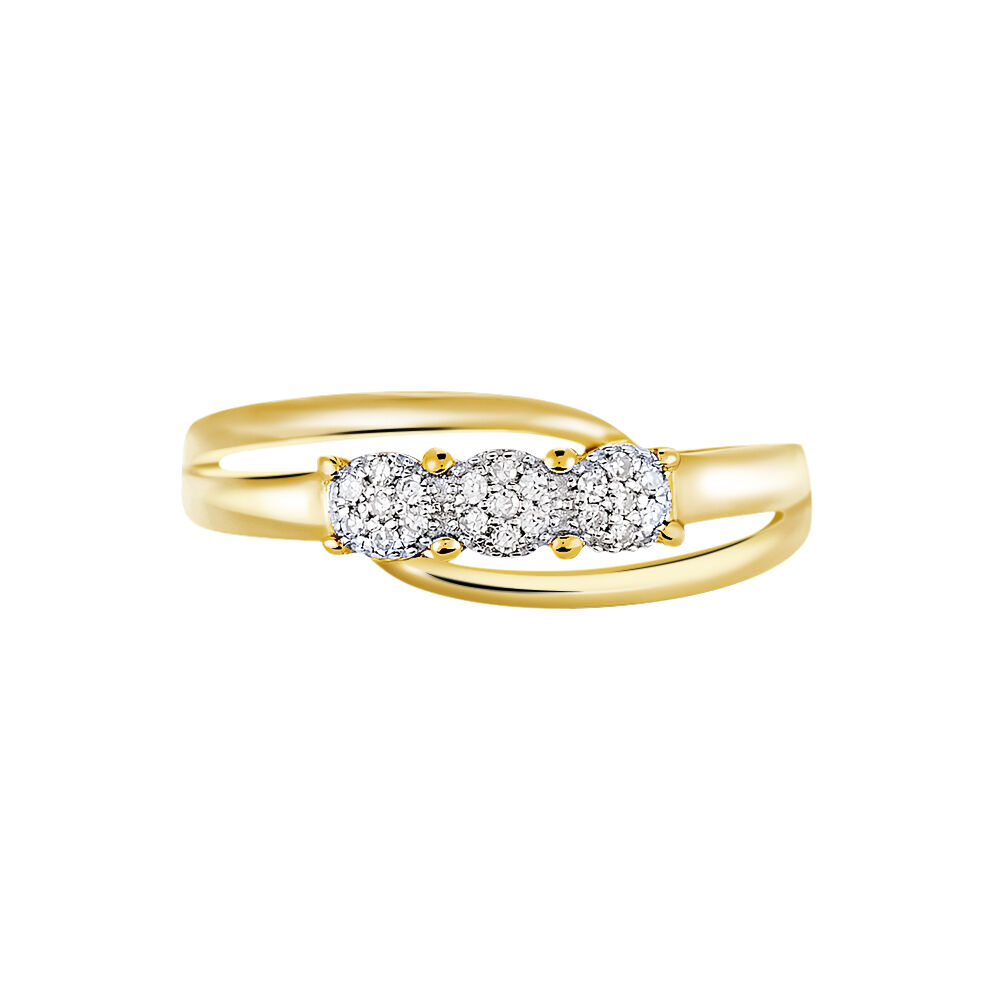 Bague Nolan Or Jaune Diamant - Parures de mariage Femme | Marc Orian