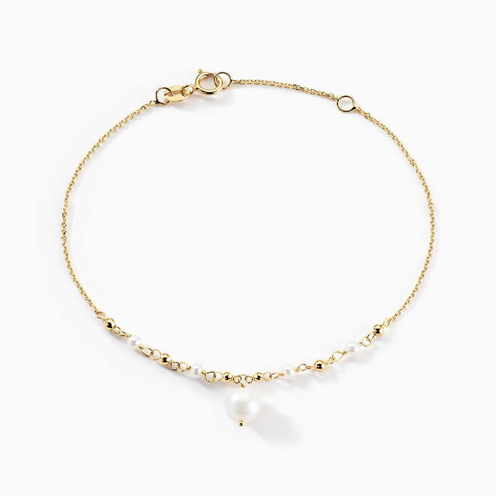 Bracelet Bindy Or Jaune Perle De Culture - Bracelets cha&icirc;nes Femme | Marc Orian