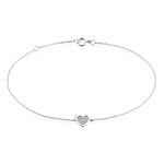 Bracelet Or Blanc Abidan Diamants - Bracelets cha&icirc;nes Femme | Marc Orian