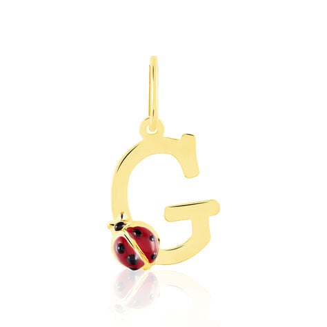 Pendentif Helidie Coccinelle Lettre Or Jaune - Pendentifs Enfant | Marc Orian