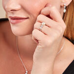 Bague Dua Argent Blanc Perle De Culture Oxyde De Zirconium - Bijoux fantaisie Femme | Marc Orian