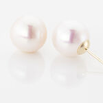 Boucles D'oreilles Puces Ursulina Or Jaune Perle De Culture - Boucles d'oreilles mariage Femme | Marc Orian