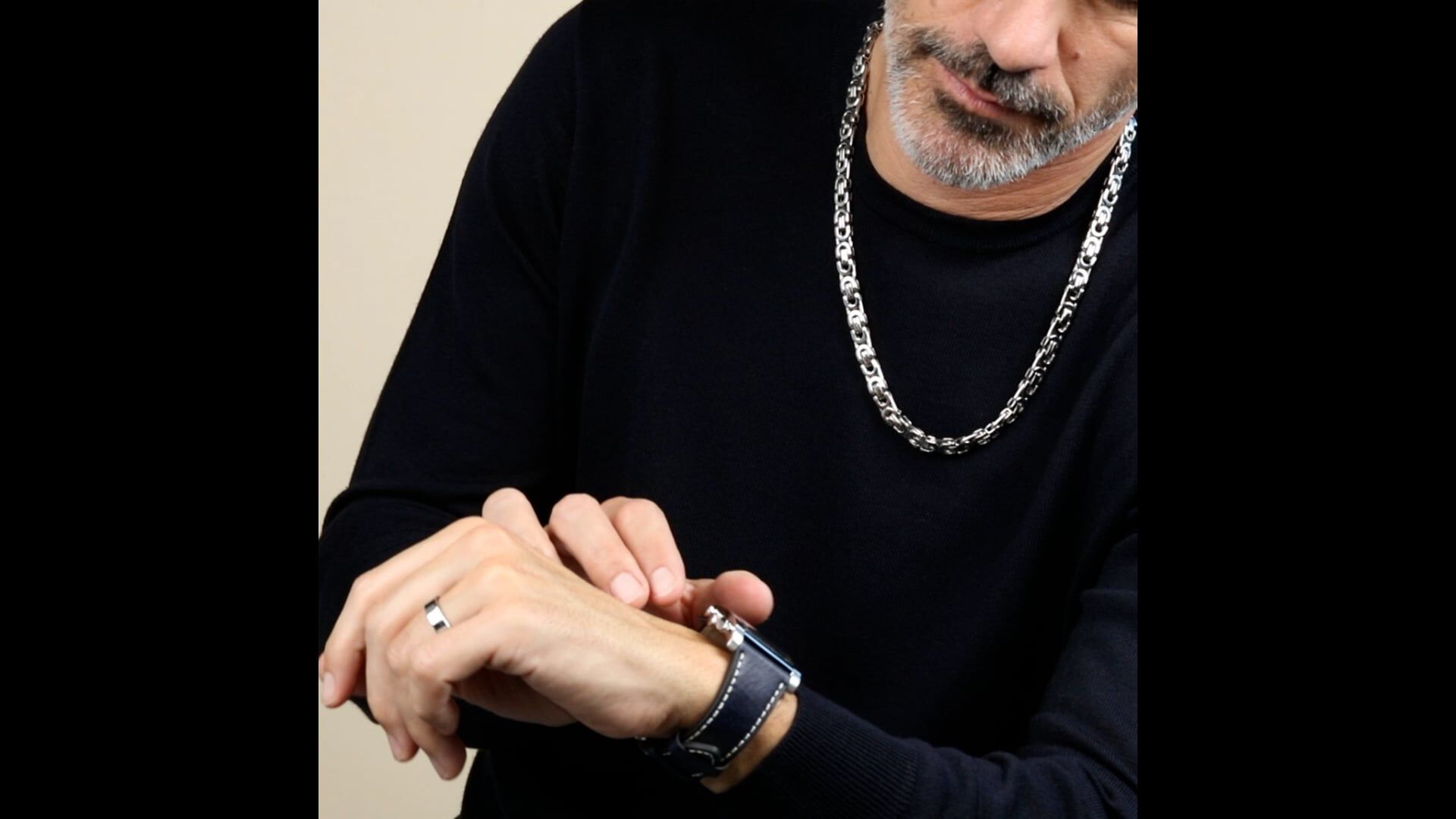 Bague acier homme jourdan deals