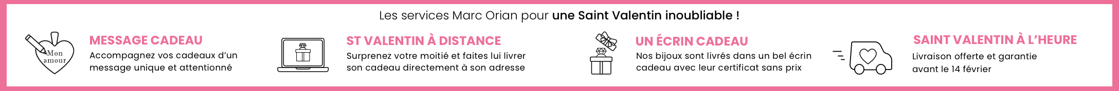 Les services Saint-Valentin de Marc Orian