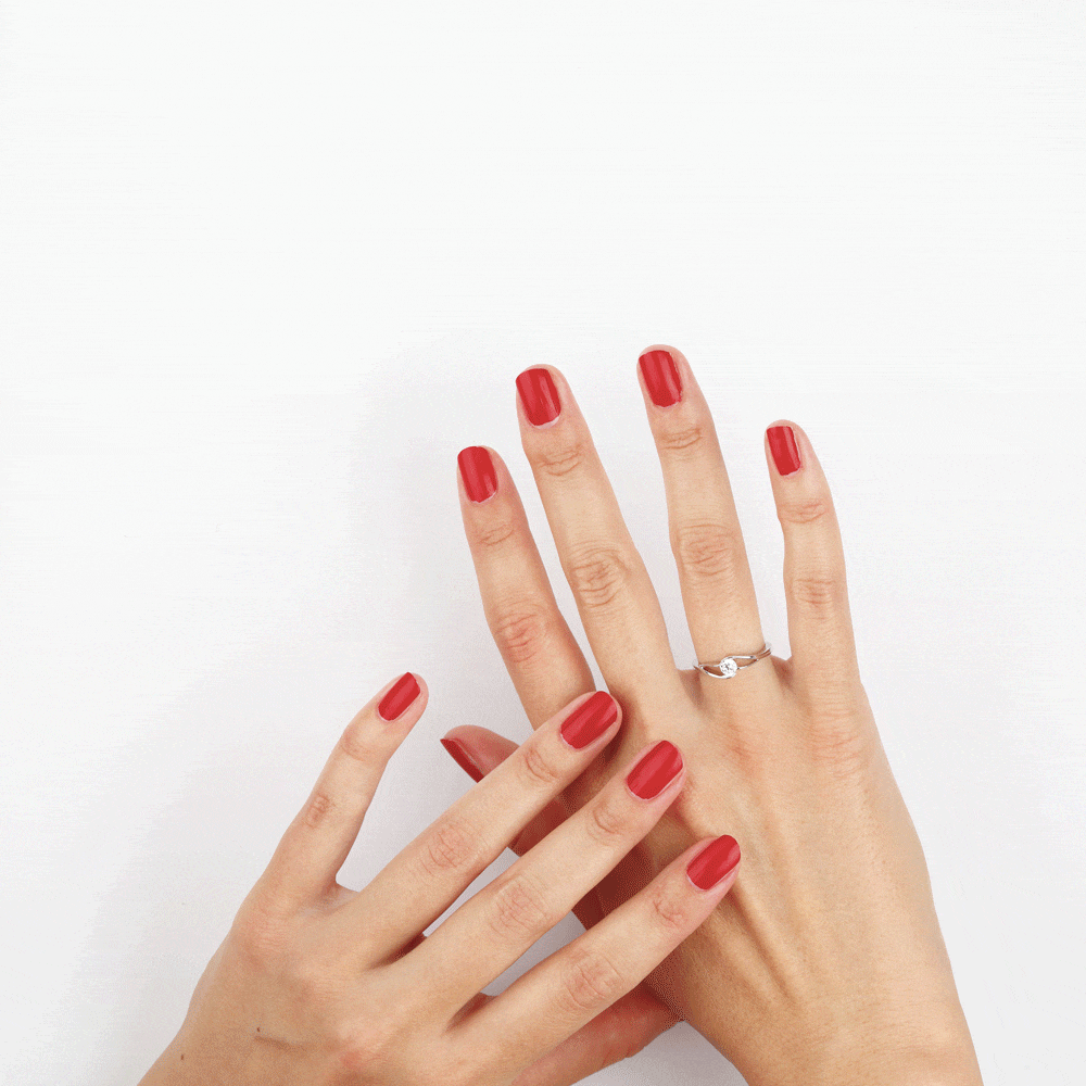 Bague Lysie Argent Blanc Oxyde De Zirconium - Solitaires Femme | Marc Orian