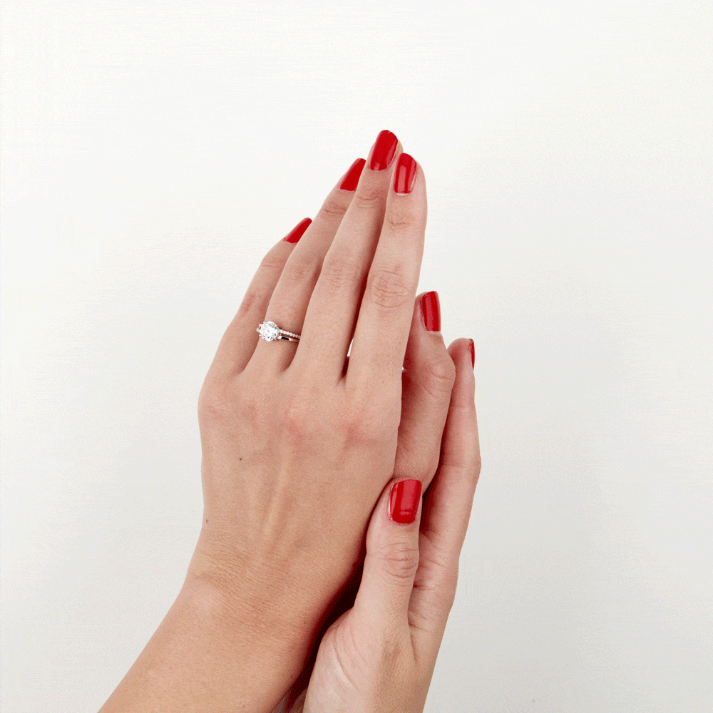 Bague Solitaire Poseidon Argent Blanc Oxyde De Zirconium - Solitaires Femme | Marc Orian