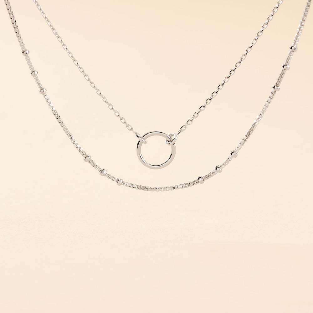 Collier Dayana Argent Blanc - Colliers ras du cou Femme | Marc Orian
