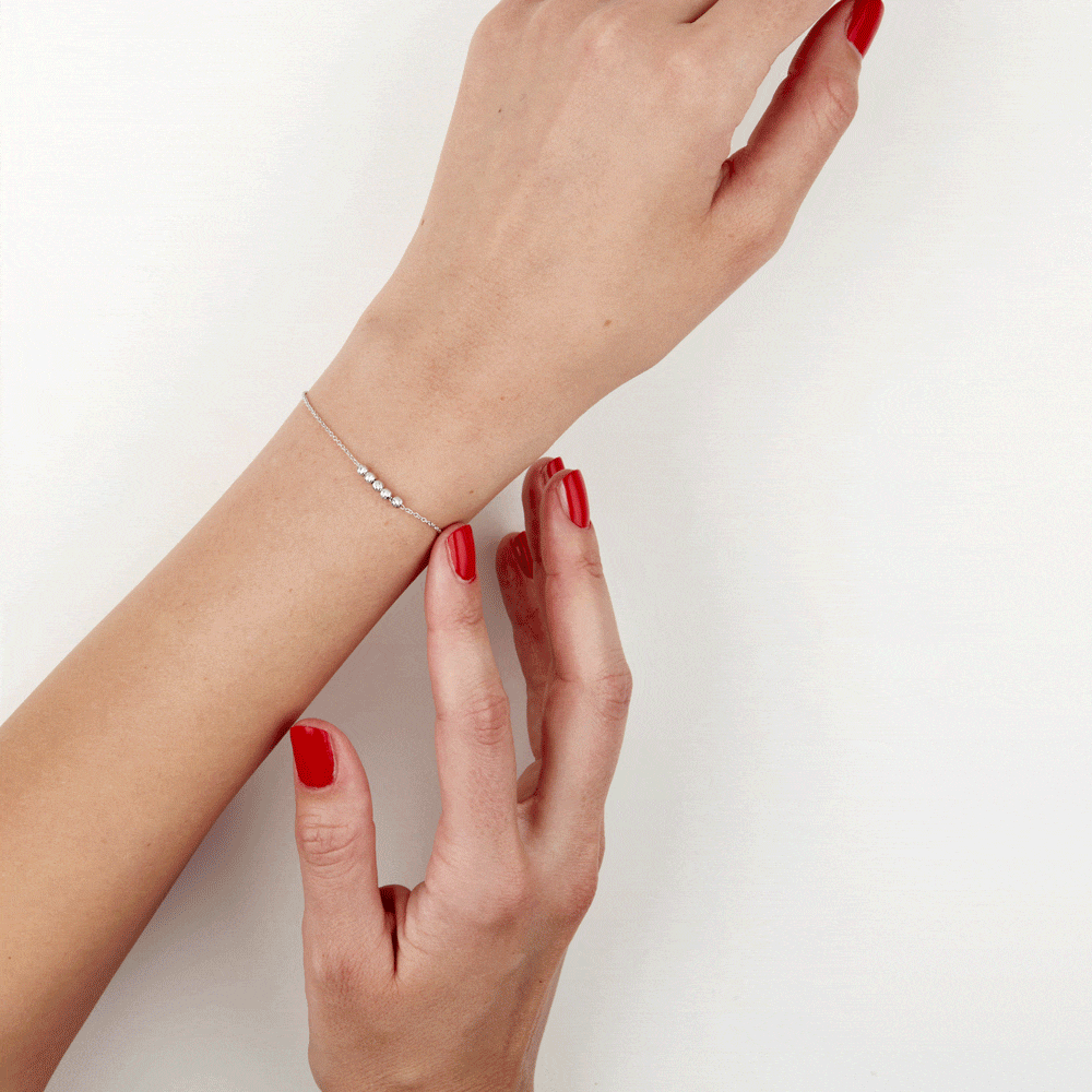 Bracelet Soukamba Argent Blanc -  Femme | Marc Orian
