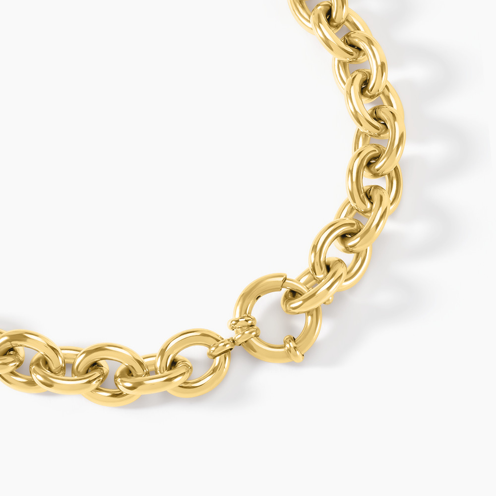 Collier Dafnie Acier Jaune - Colliers ete Femme | Marc Orian