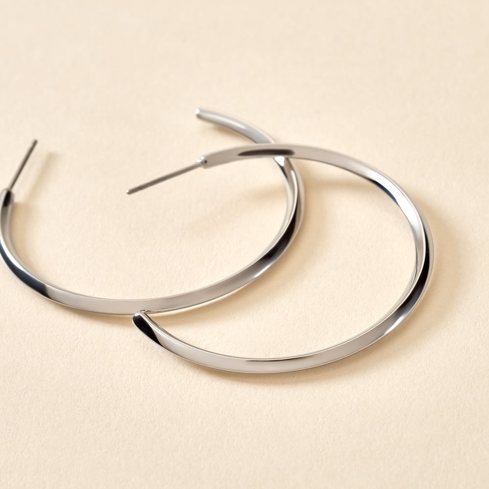 Cr&eacute;oles Tahaa Acier Blanc - Cr&eacute;oles Femme | Marc Orian