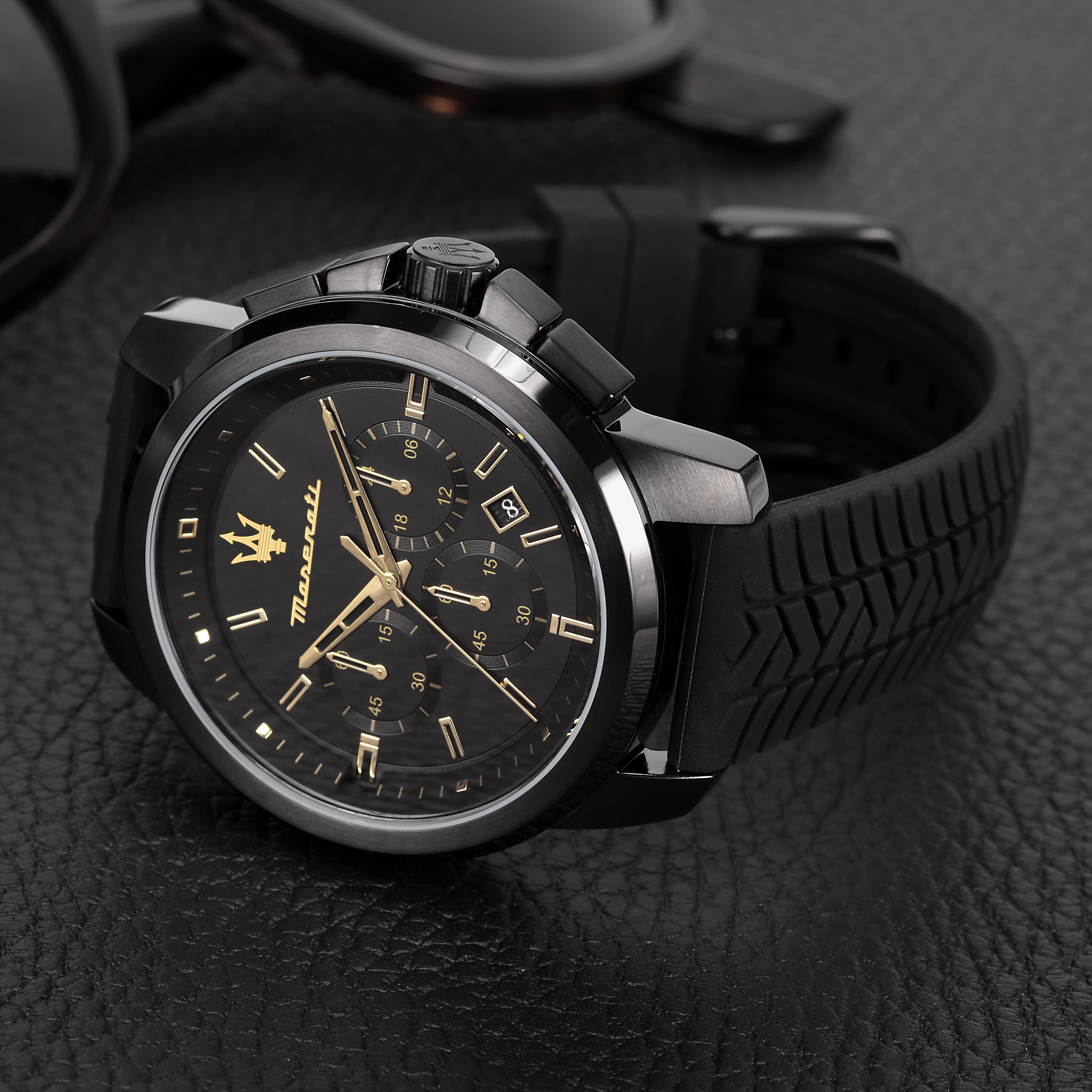 Montre Maserati Successo Chrono Noir - Montres classiques Homme | Marc Orian