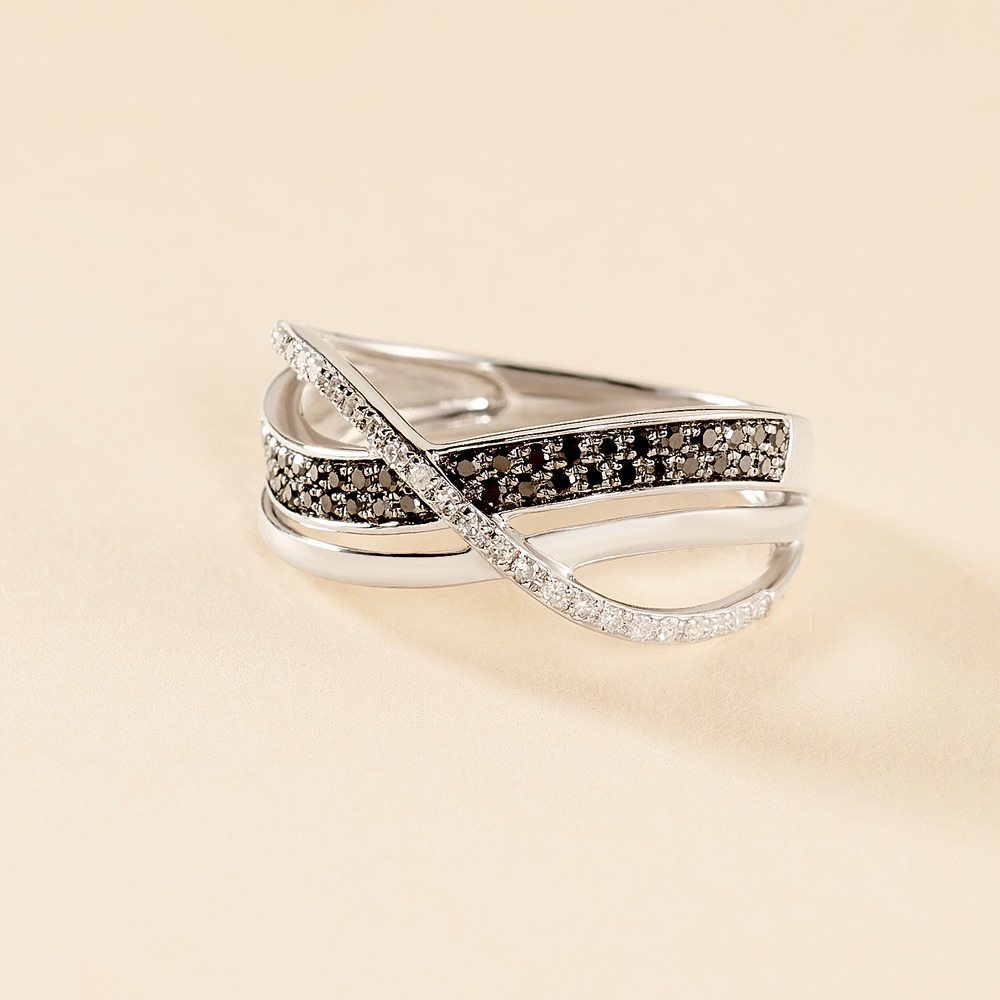 Bague Emilie Or Blanc Diamant - Bagues pierres pr&eacute;cieuses Femme | Marc Orian